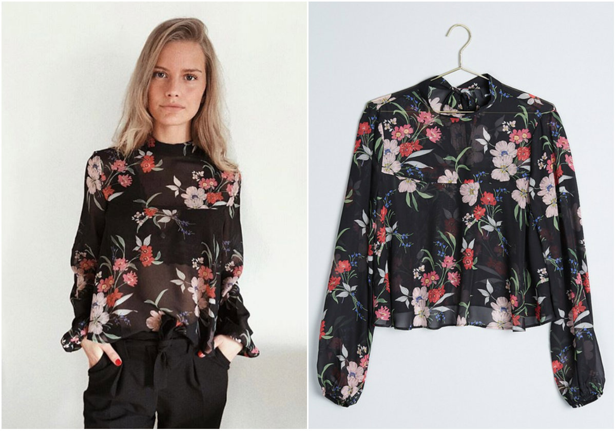 Blommig blus Blommig blus