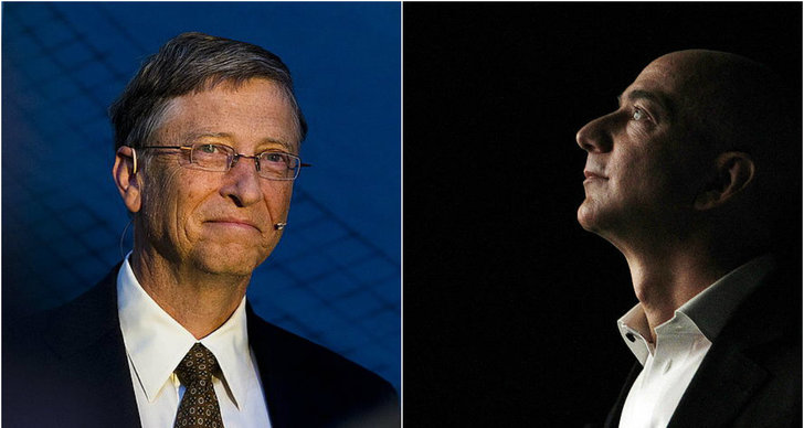 Bill Gates, Rikedom, Pengar, Jeff Bezos