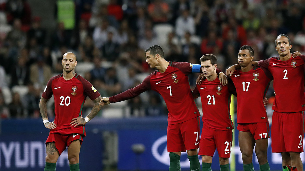 Portugal förlorade på straffar mot Chile. 