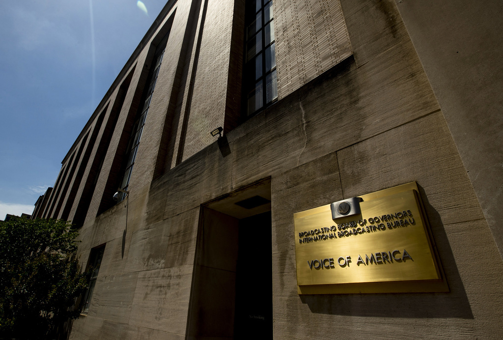 Voice of Americas högkvarter i Washington. Arkivbild.