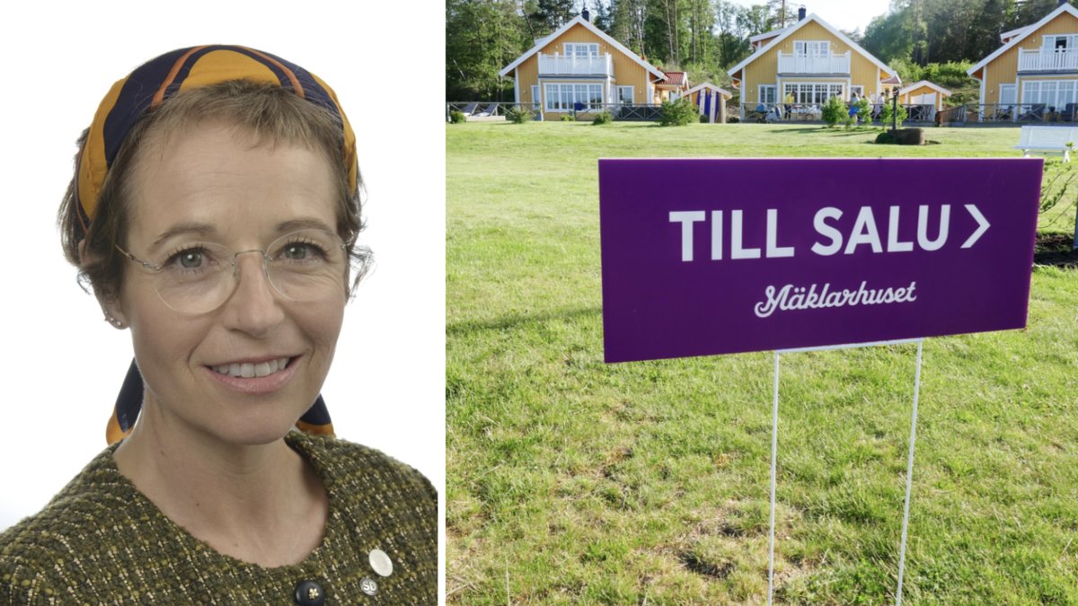 Politikern Charlotte Quensel (SD) säljer sitt hus