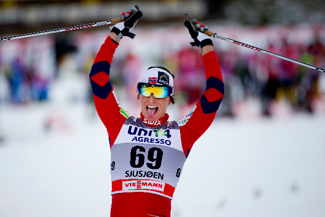 Sverige, Marit Björgen, Charlotte Kalla, skidor, Världscupen, Vinterkanalen
