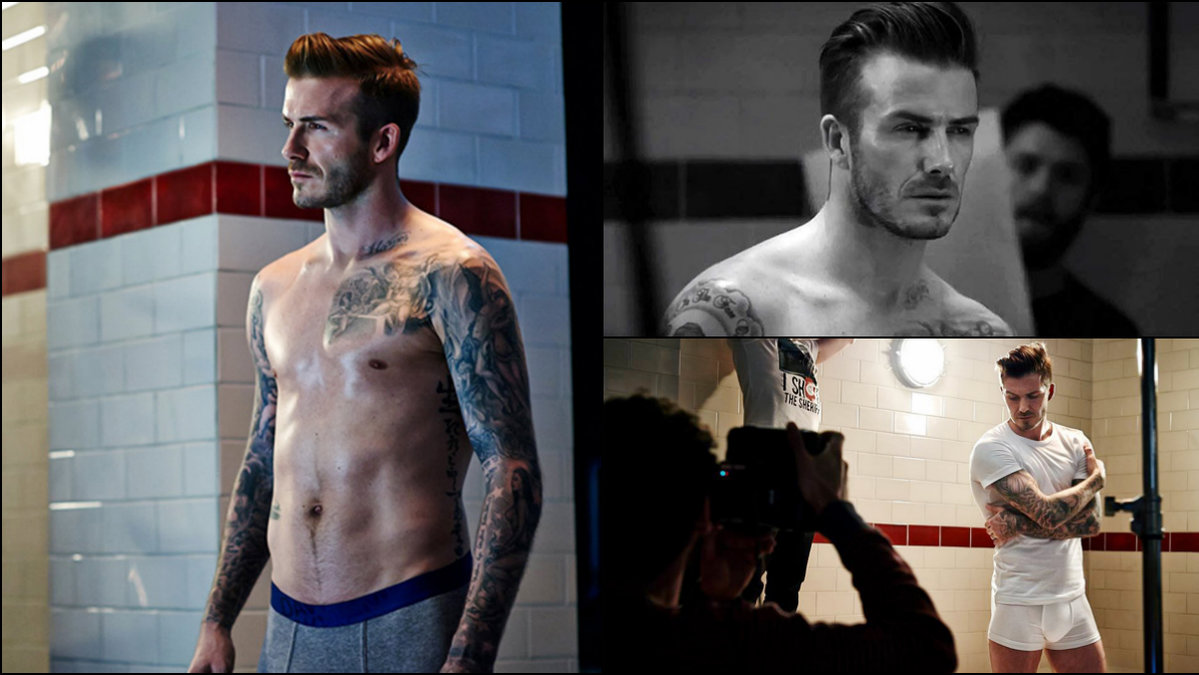 David Beckham i H&M:s nya kalsongreklam. 