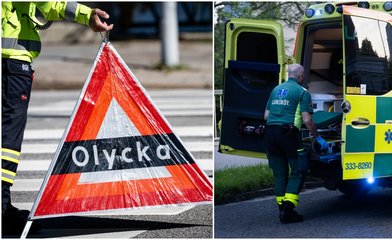 En man misstänks för att ha smitit efter att ha kört på en man i Malmö.