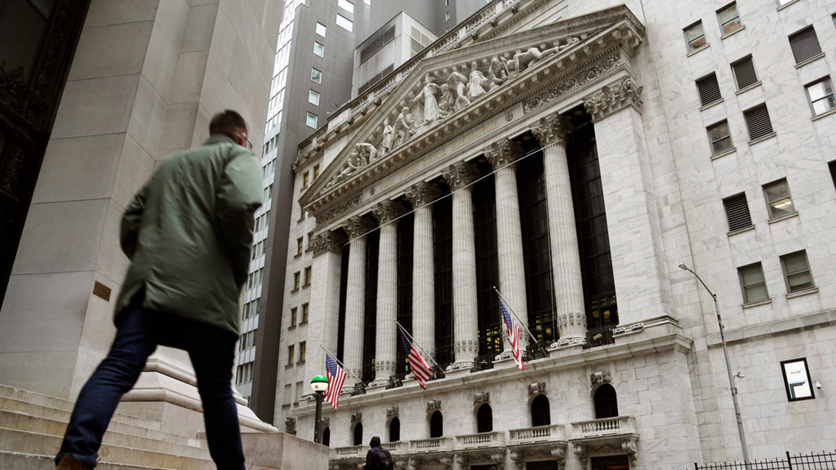 Börsen på Wall Street i New York. Arkivbild.