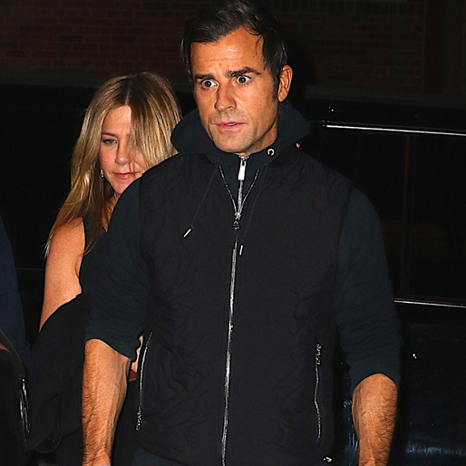 Jennifer Aniston och Justin Theroux i New York den 24 september 2016.