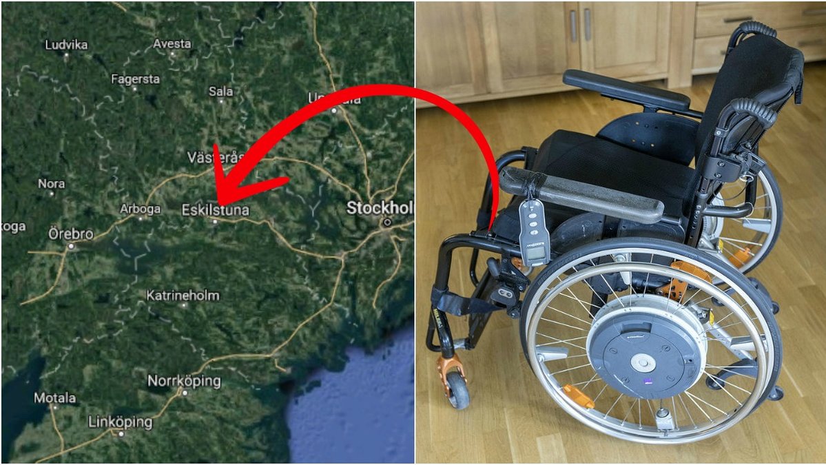 Med hjälp av en rullstol så försökte ett par från Eskilstuna sno kläder värda 4500 kronor. 