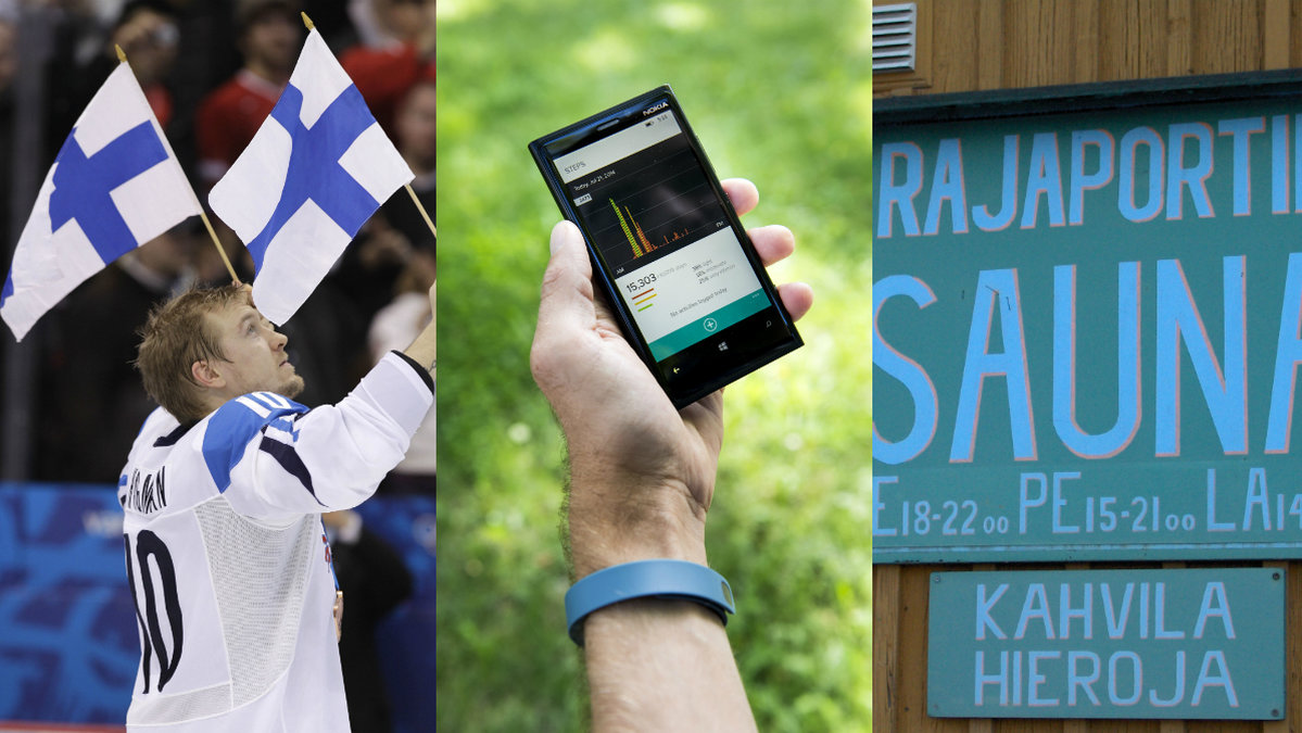 Hockey, mobilsurf och bastubad - Finlands tre främsta idrottsgrenar