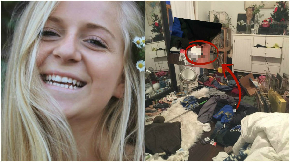 Julia, 18, hade extremt stökigt på rummet – då hände en liten olycka