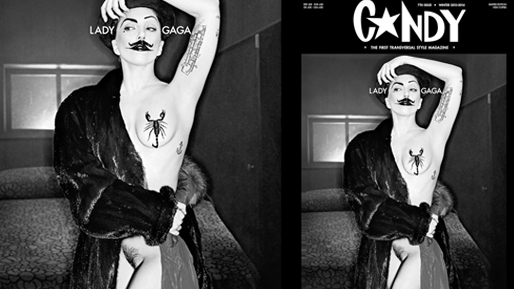 Lady Gaga för tidningen Candy. 