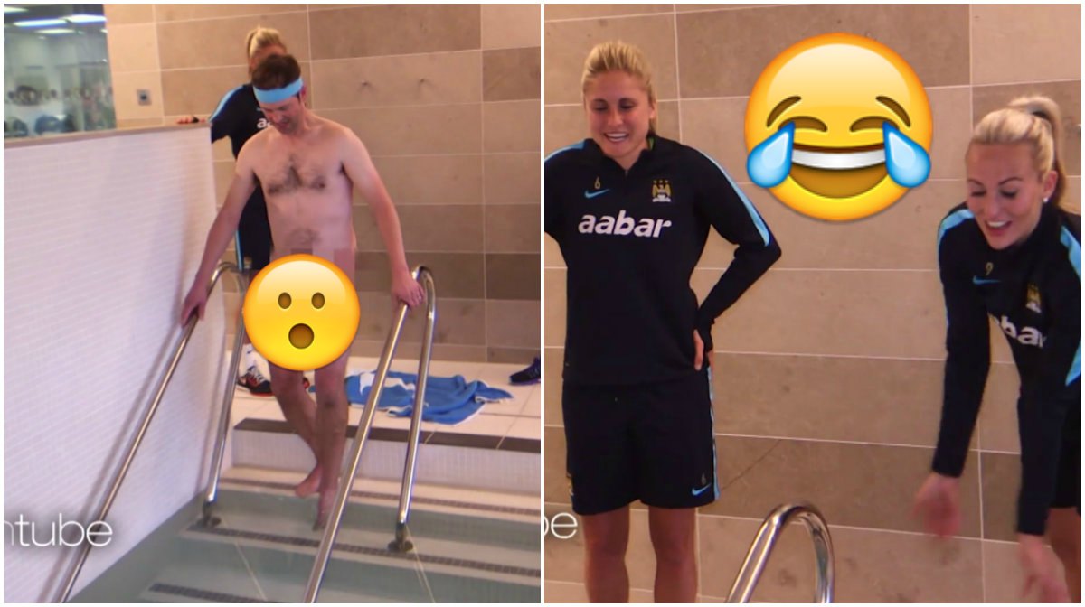 Fotboll, naken, Ellen DeGeneres, Manchester City