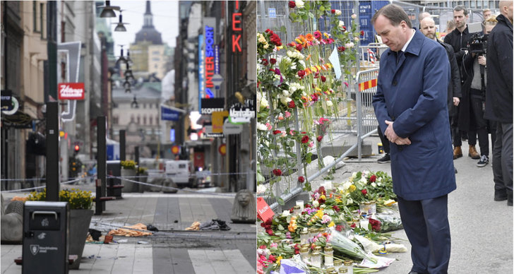 Terrorattentatet på Drottninggatan, Stefan Löfven, Tyst minut