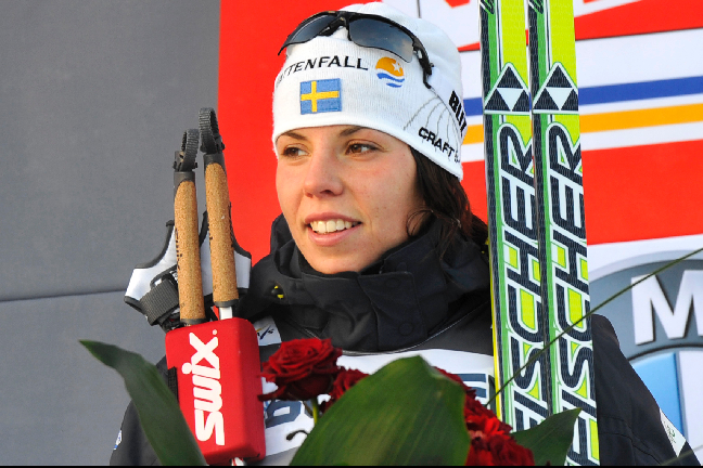 Charlotte Kalla, Vinterkanalen, skidor