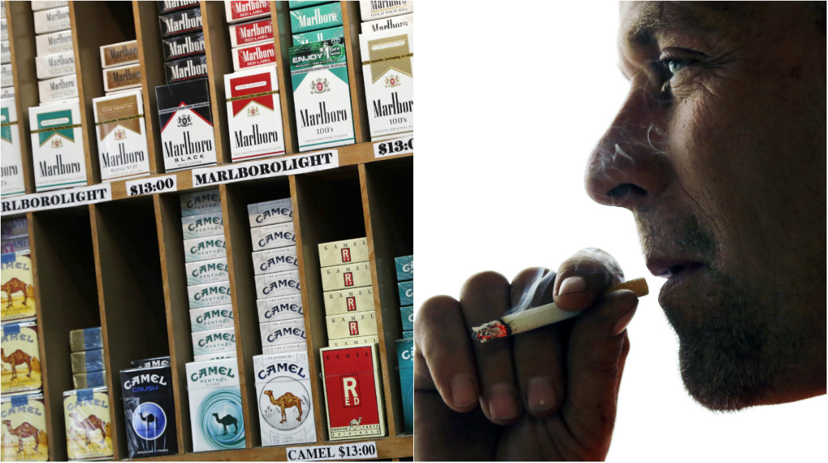 smaksatt snus, olagligt, Cigaretter, tobakslagen