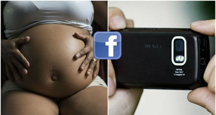 Barn, Gravid, Sänder live, Facebook