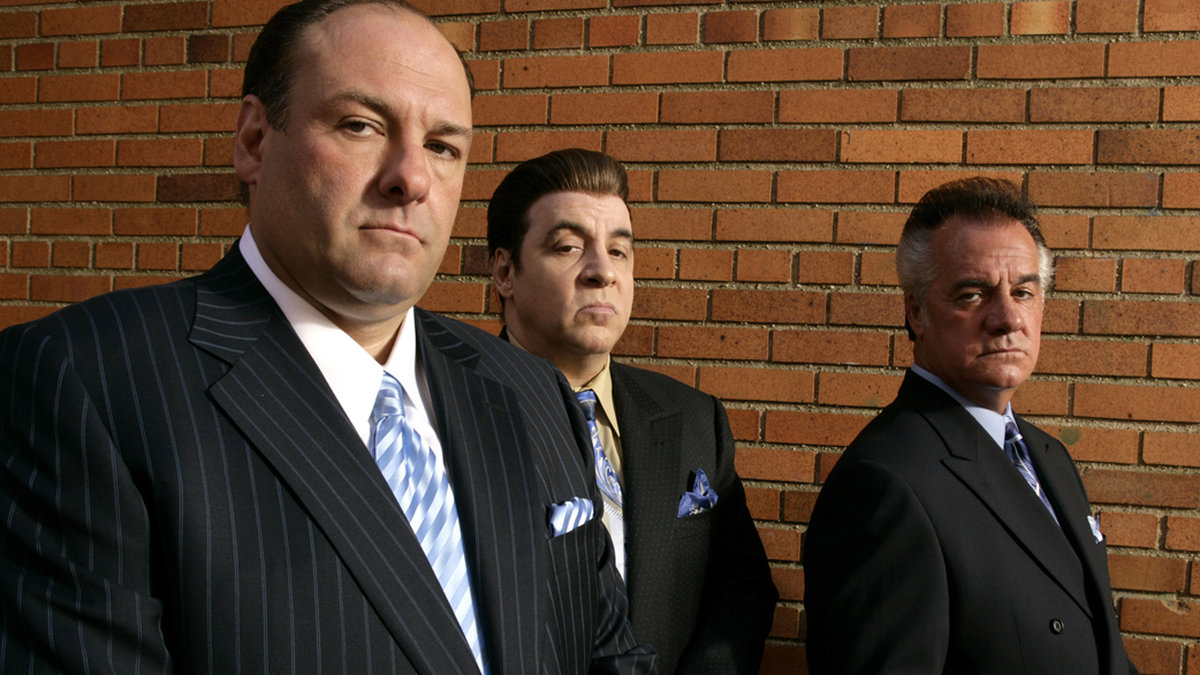  James Gandolfini, Steven Van Zandt och Tony Sirico i Sopranos år 2007. "The things I take pleasure in, I can't do", sa Tony Soprano i teveserien. 