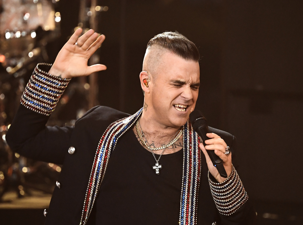 Robbie Williams spelar i Stockholm i mars nästa år. Arkivbild.