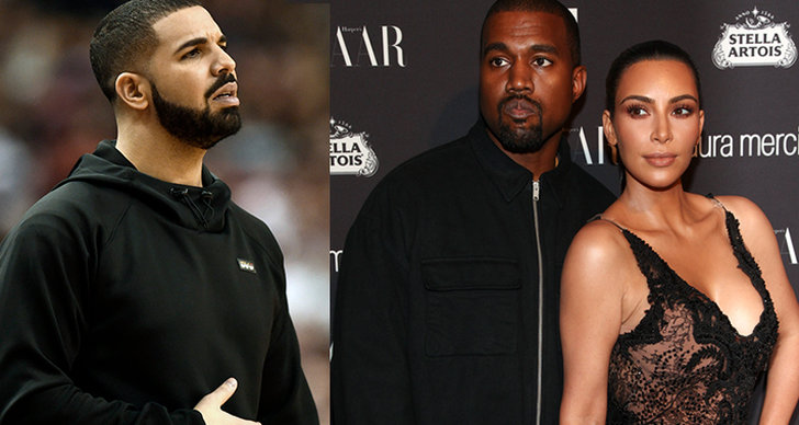 Kanye West, Kim Kardashian, Drake