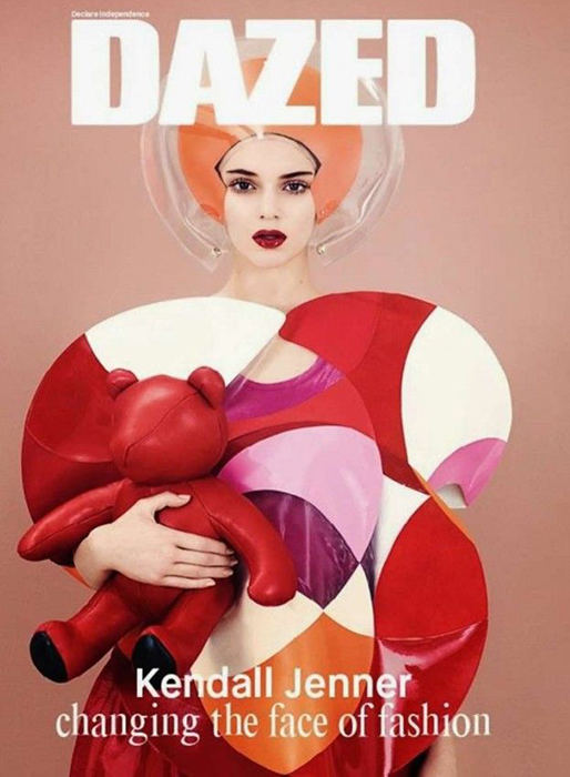 Kendall Jenner på omslaget till Dazed. Kendall Jenner på omslaget till Dazed.