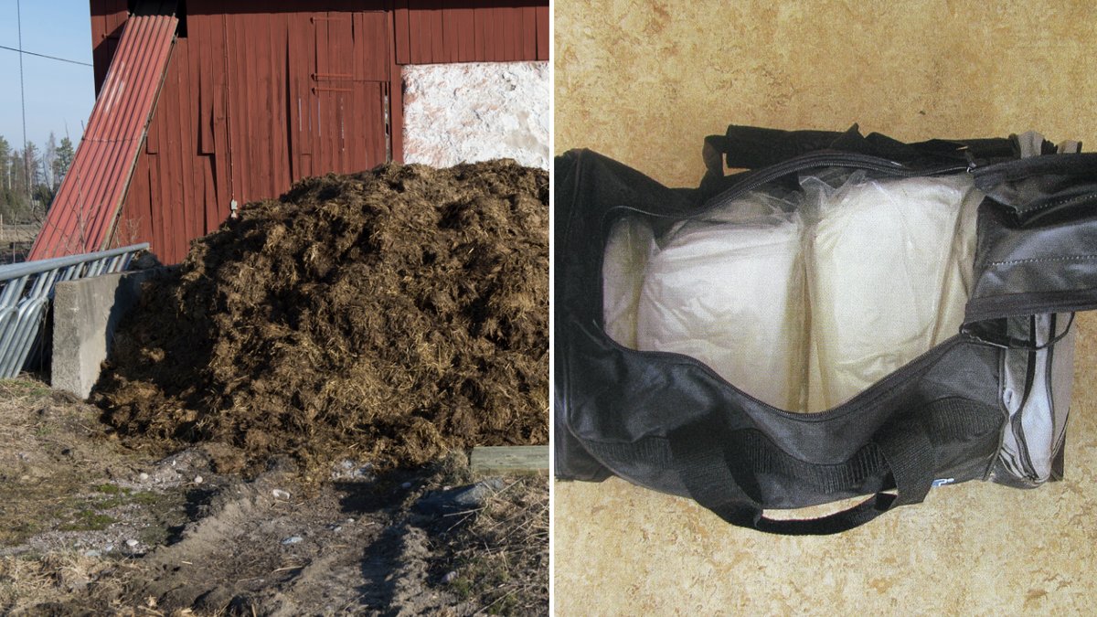 Fem kilo amfetamin hittades gömt på en bondgård. Genrebilder.