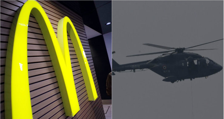 McDonalds, helikopter