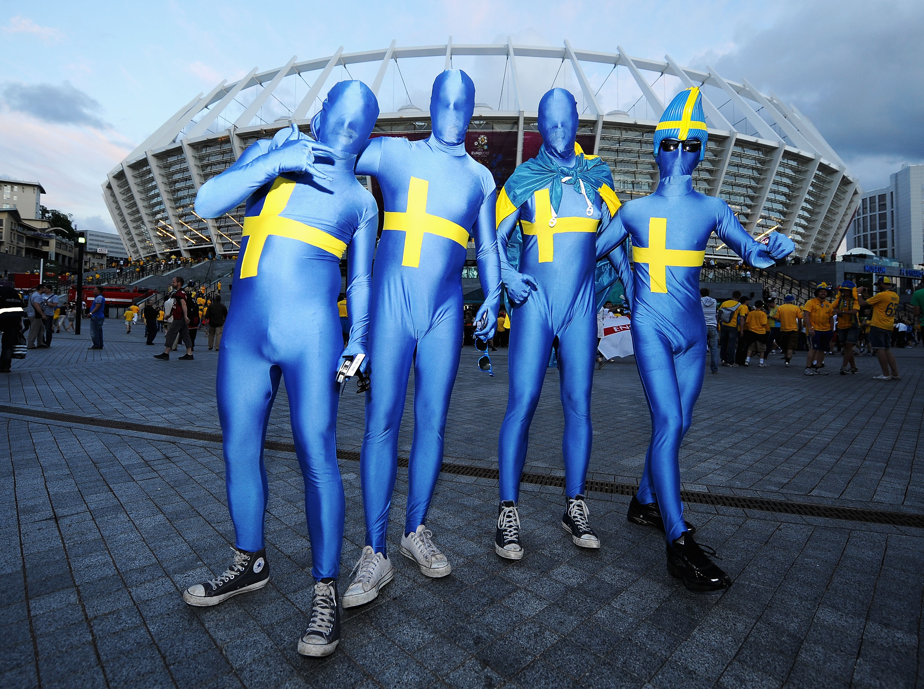 Blue Man Group eller svenska fans?
