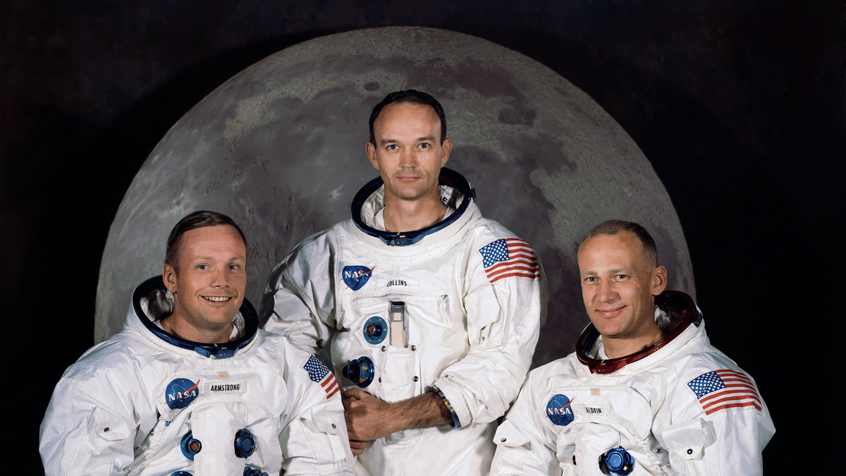 Neil Armstrong, Michael Collins och Buzz Aldrin