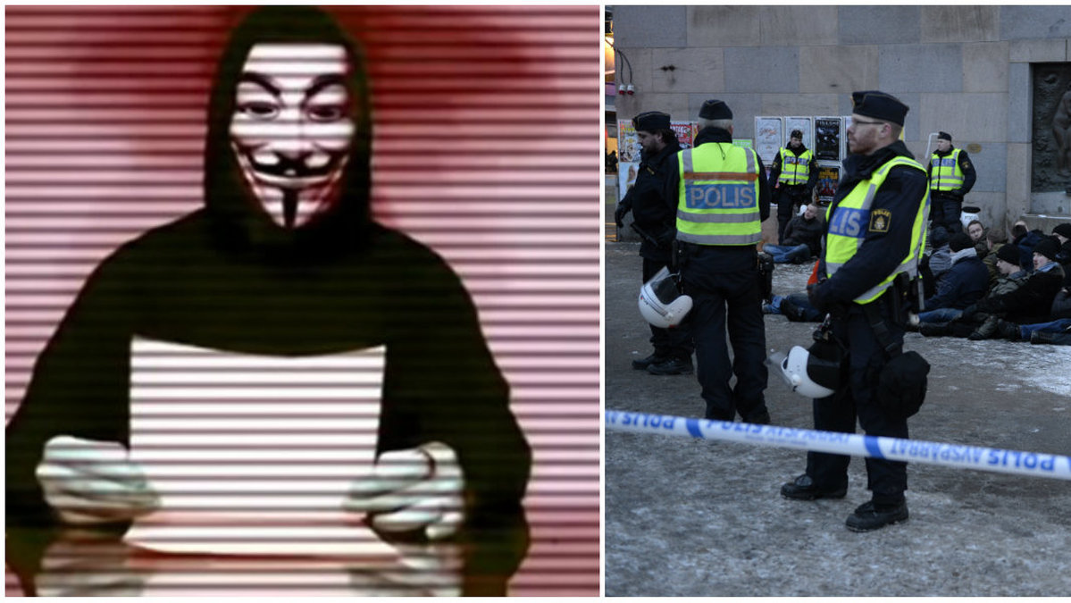 Efter lördagens demonstrationer stängde en del av svenska Anonymous ner den nazistiska hemsidan.
