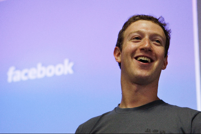 Mark Zuckerberg, grundare och vd av Facebook.