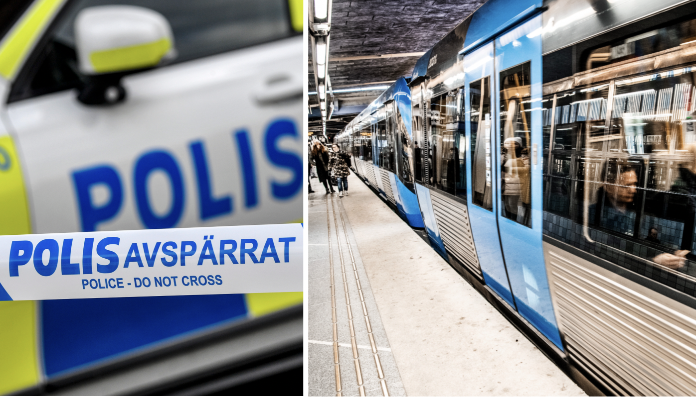 tunnelbana, Polisen, TT, Stockholm