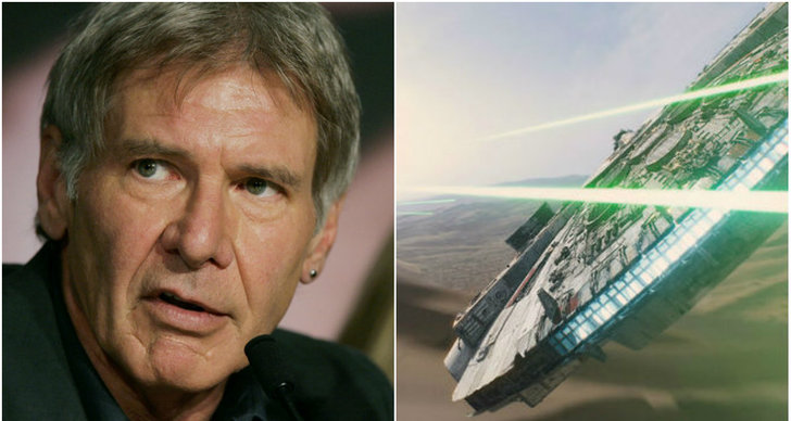 Skadestand, Star Wars: The Force Awakens, Film, Harrison Ford, Han Solo, Arbetsplatsolycka