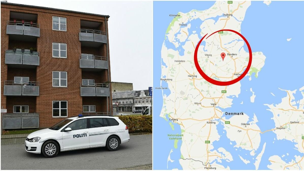 ​Det var vid lunchtiden på måndagen som polis och ambulans larmades till en adress i Ulstrup, sydväst om Rander i Danmark. Bilden är dock från ett annat tillfälle.