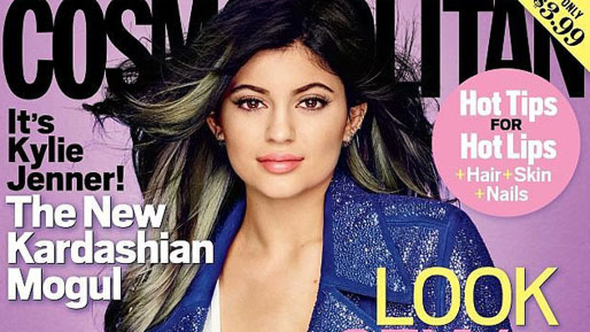 Kylie Jenner på omslaget till Cosmopolitan. 