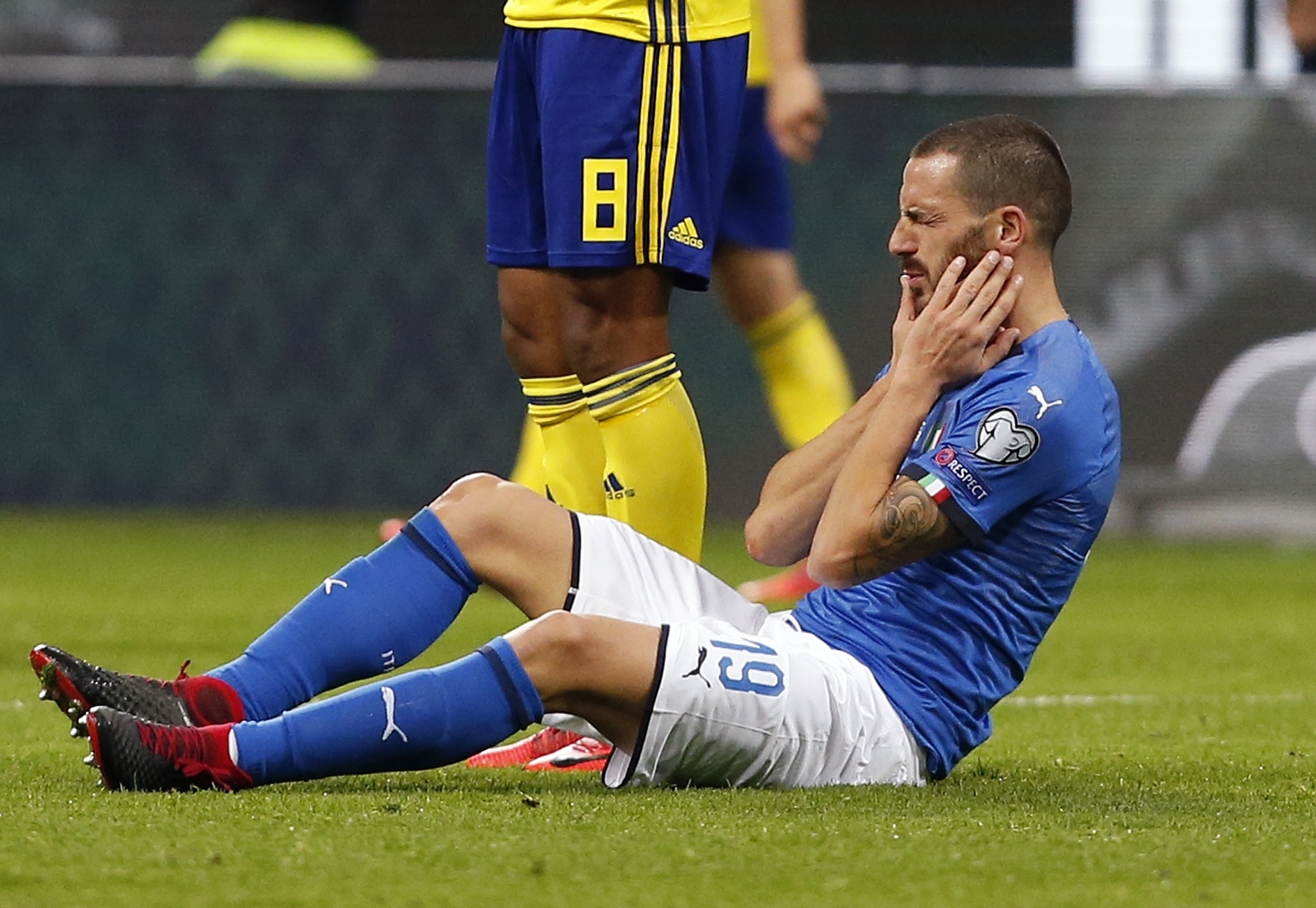 Det var mycket som gick emot Italien i stora delar av matchen. Det var mycket som gick emot Italien i stora delar av matchen.