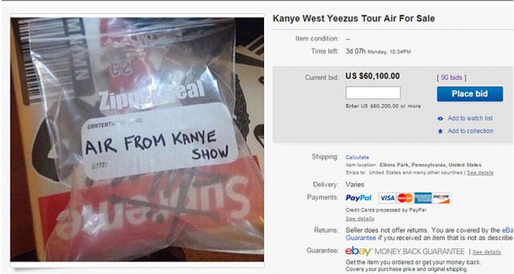 Luft, Kanye West, Ebay