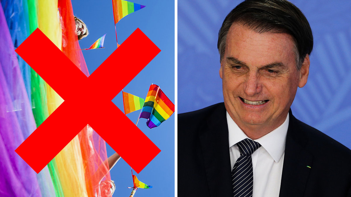 Jair Bolsonaro vill inte att Braslien ska bli ett land för HBTQ-personer.