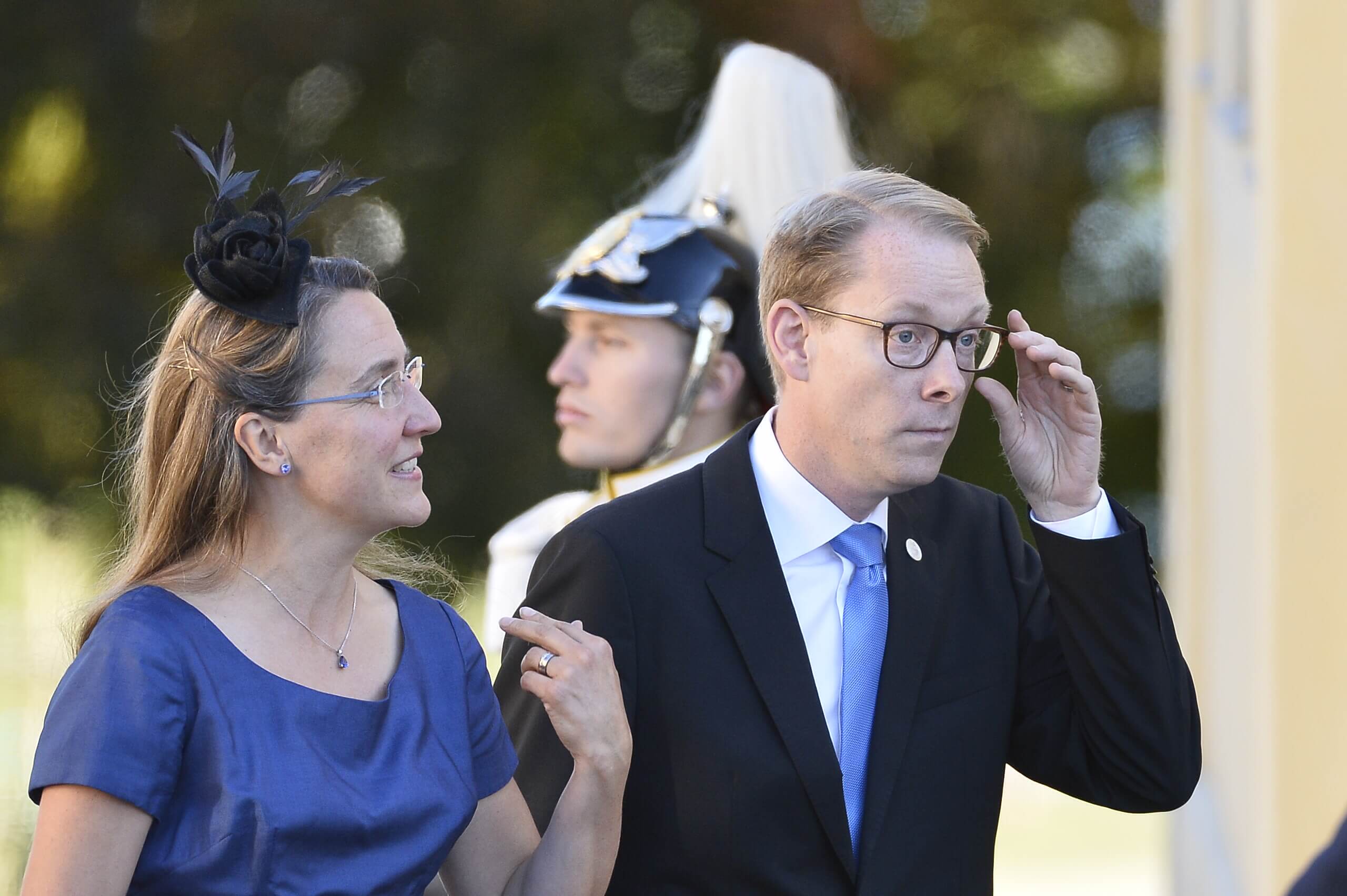 Förste vice talman Tobias Billström och Sofia Billström. Förste vice talman Tobias Billström och Sofia Billström.