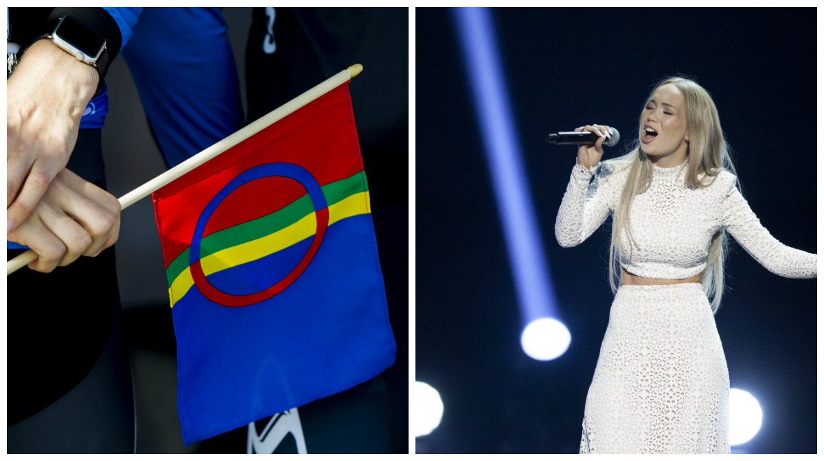 Forbud, Eurovision Song Contest, Samiska, Stockholm, Globen, flaggan