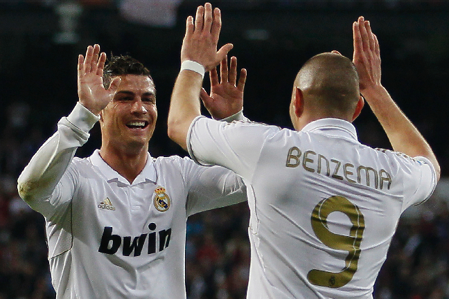 Ronaldo och Benzema slog till med två mål vardera.