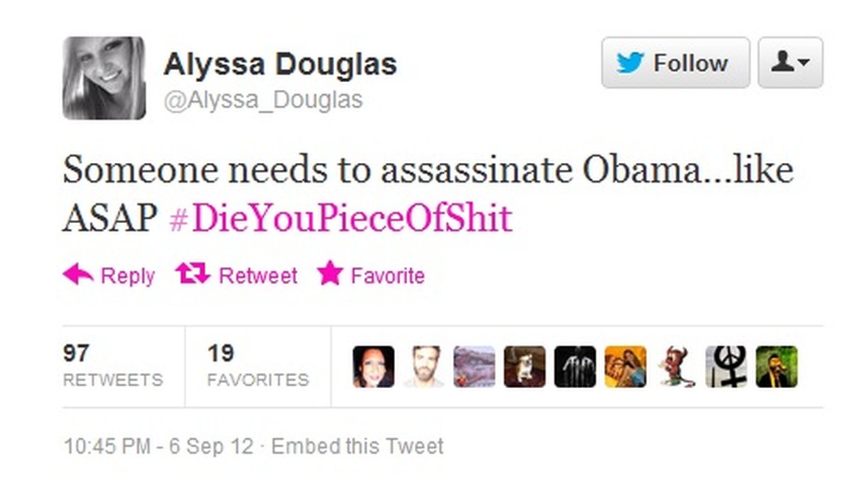 Alyssa Douglas ogenomtänkta tweet