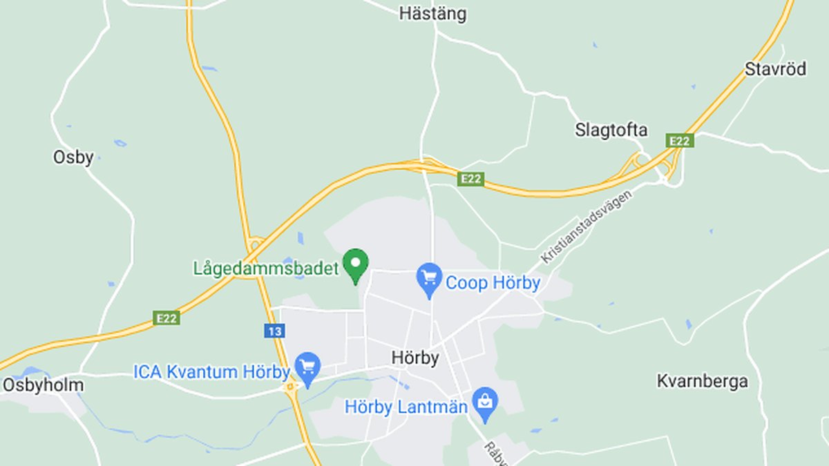 Google maps, Hörby