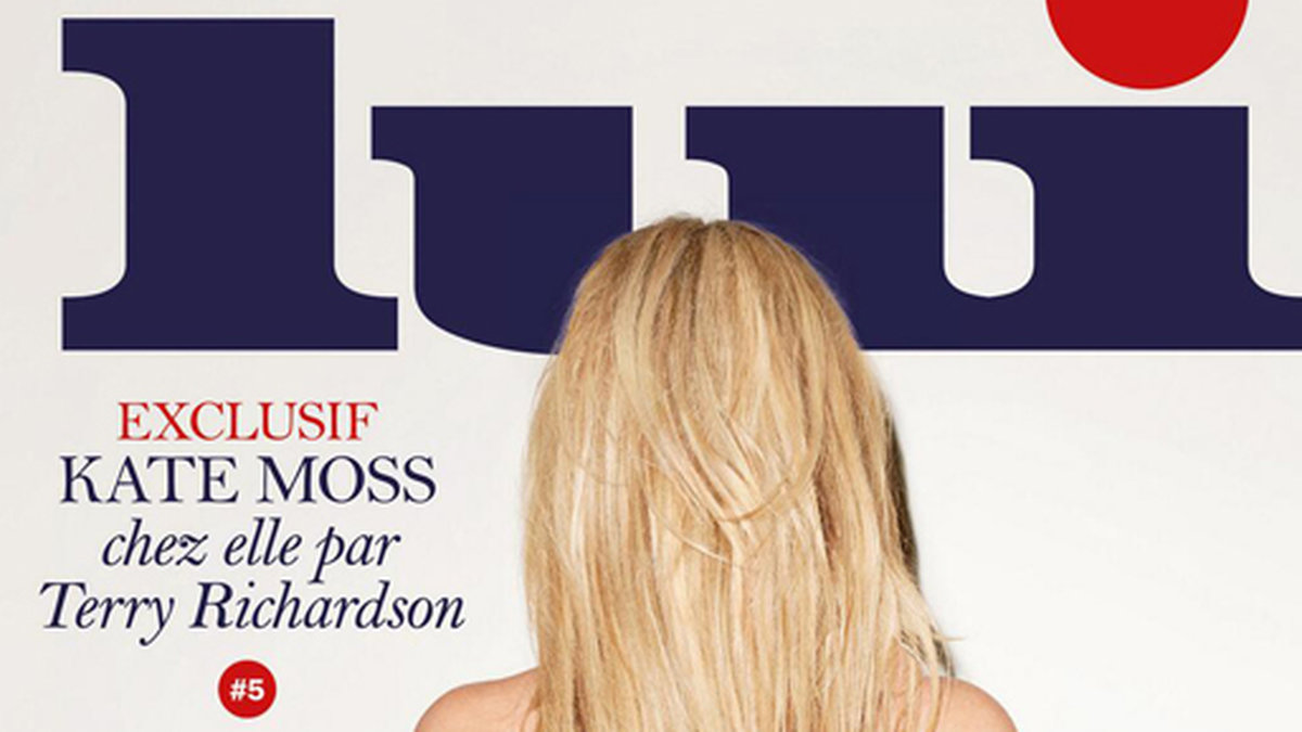 Kate Moss på omslaget till Lui.