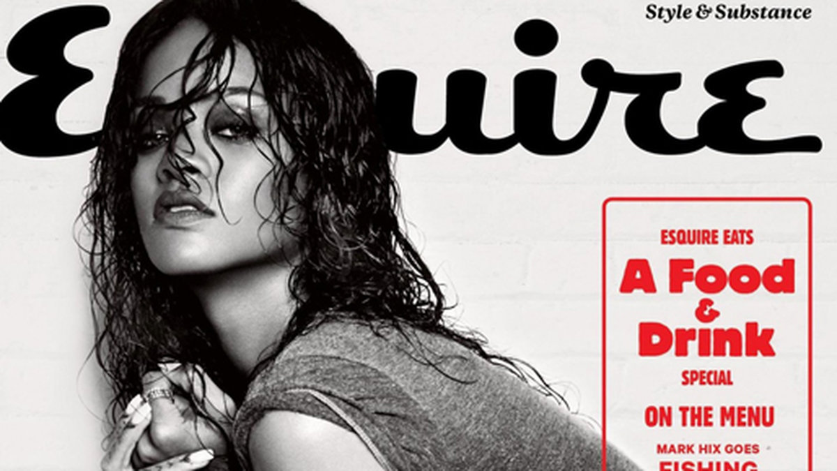 Rihanna pryder omslaget av Esquire. 