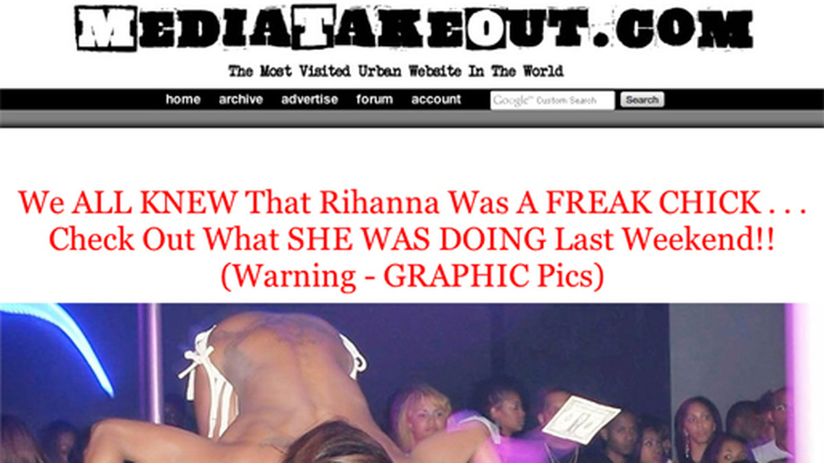 Så här såg det ut tidigare i år när Rihanna stod på första parkett med en megafet sedelbunt.