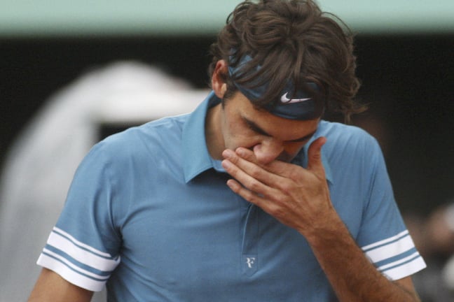 Federer kunde knappt tro vad som hade hänt. 