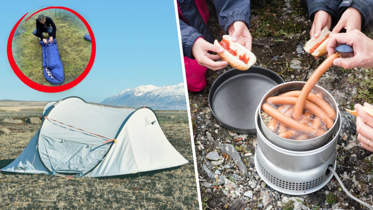 Tältet är ett väldigt populärt boende på campingsemester.