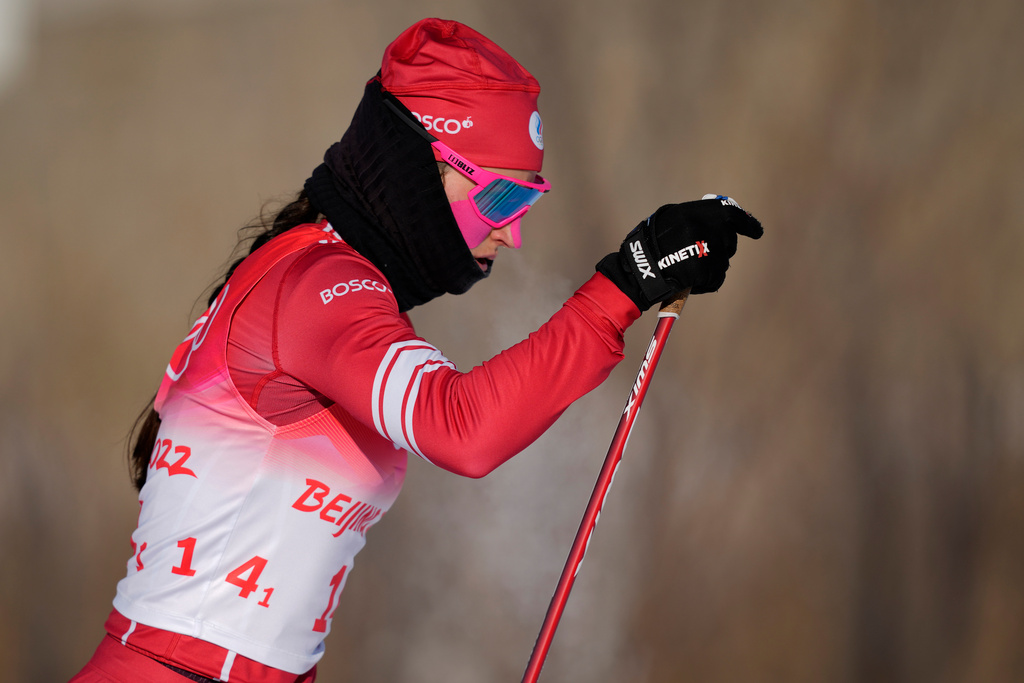 Julia Stupak, en av världens bästa längdåkare, kan vara tillbaka i världscupen i vinter. Internationella skidförbundet har antytt att avstängningen av ryska skidåkare är på väg att tas bort. Arkivbild.