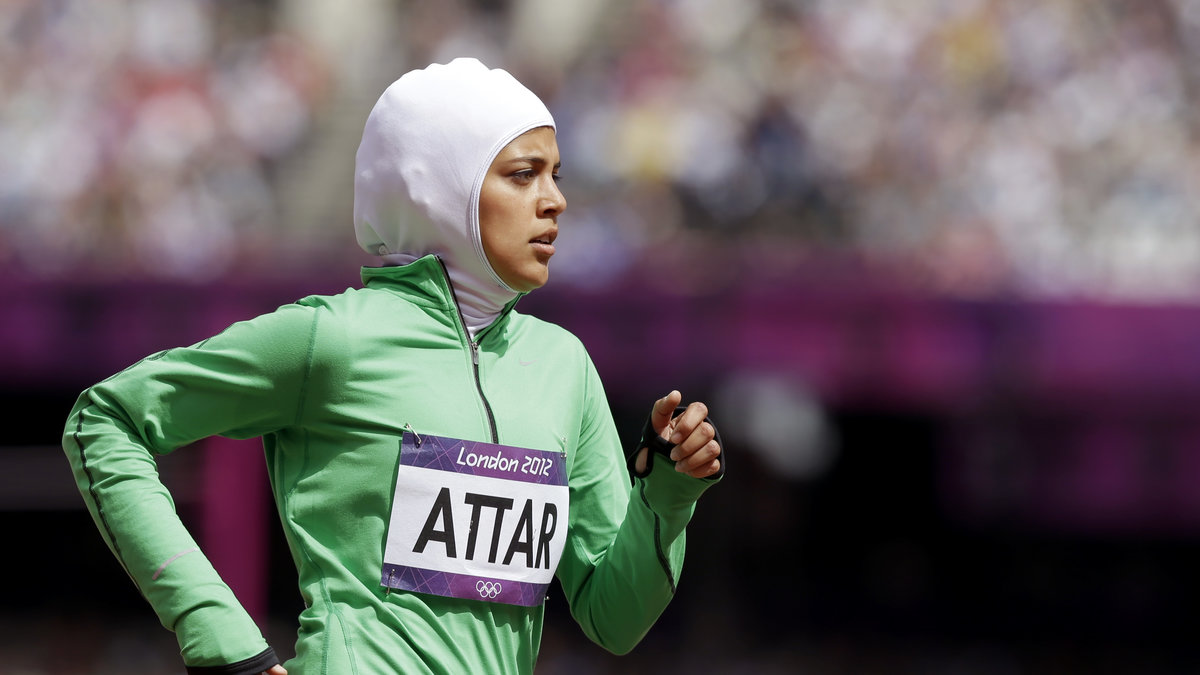 Sarah Attar blev Saudi Arabiens första kvinnliga tävlande i OS-sammanhang.