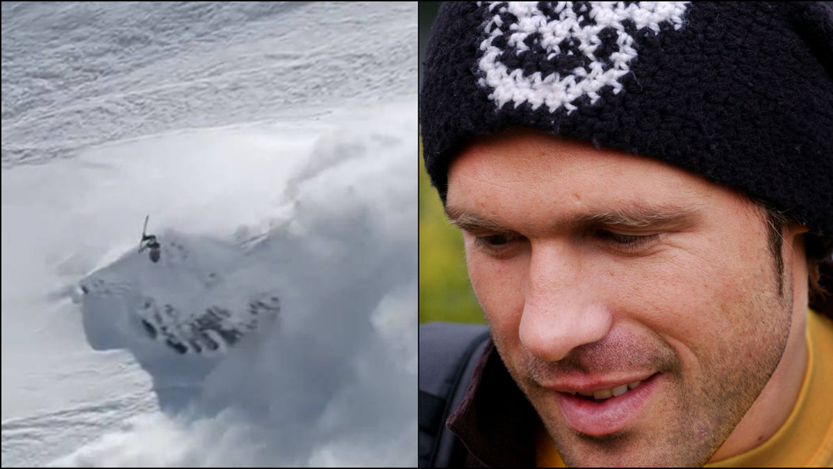 Sverre Liliequist gör Youtube-succé efter att ha gjort en backflip – trots att han jagas av en lavin. 