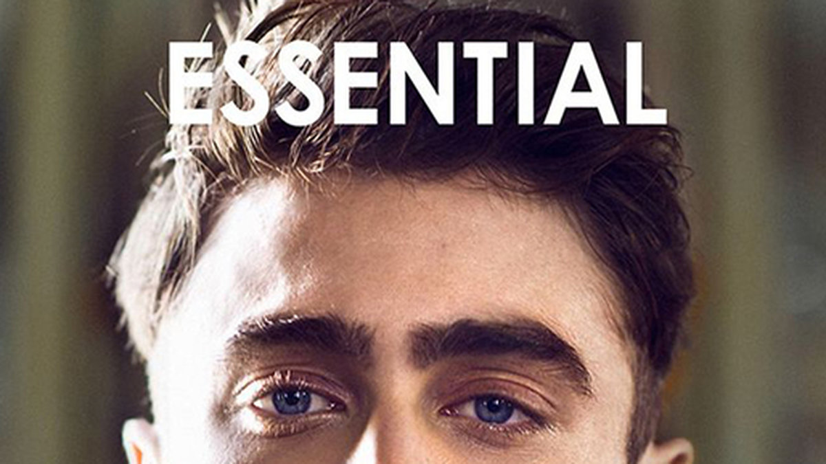 Harry Potter har växt upp. Daniel Radcliffe på omslaget till Essential Homme.